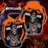 Metallica Harley Davidson Skull With Cap Pullover Hoodie