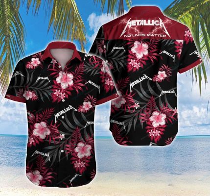 Metallica Hawaiian Shirt Beach Wear Short Sleeve Hawaii Shirt