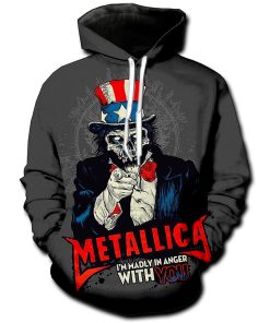 Metallica Im Madly Anger With You Pullover Hoodie