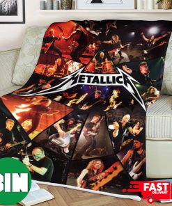 Metallica Members Music Posters Fleece Blanket