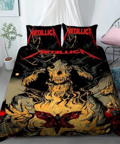 Metallica Moth Into Flame Bedding Set