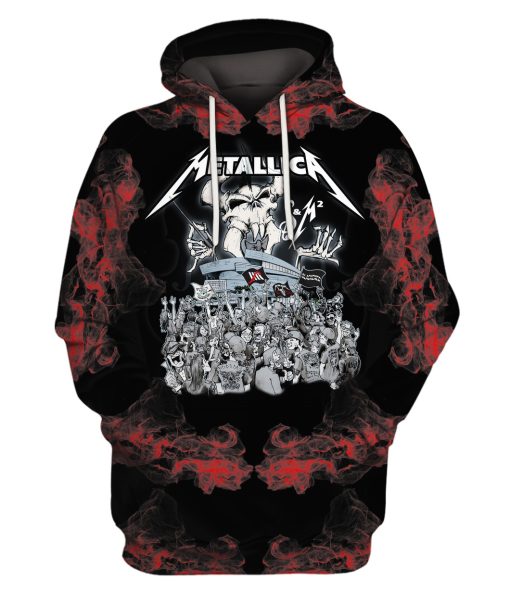 Metallica Rock Band 3D Printed Pullover Hoodie