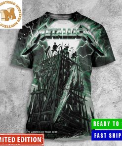 Metallica Shirt World Tour North American Tour 2023 East Rutherford August 6th Poster All Over Print Shirt