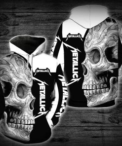 Metallica Sugar skull All Over Printed Pullover Hoodie