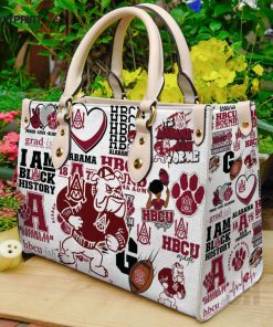 Alabama A&M Bulldogs 2 Leather Handbag For Women Gift