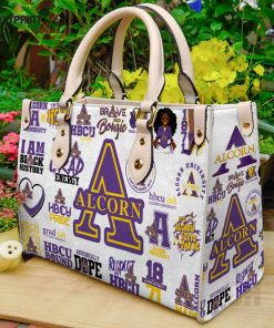 Alcorn State Braves Leather Handbag 2_1