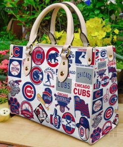 Chicago Cubs Leather Handbag For Women Gift