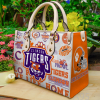 Clemson Tigers 2 Leather Handbag For Women Gift