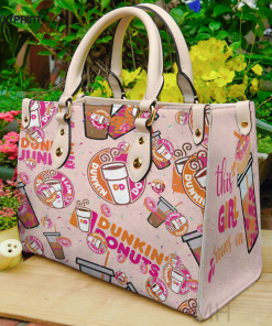 Dunkin Donuts 2 Leather Handbag For Women Gift