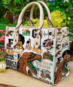 Florida A&M Rattlers 2 Leather Handbag For Women Gift