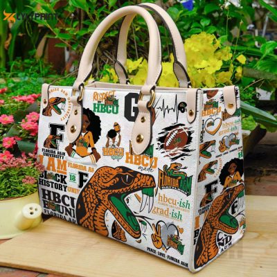 Florida A&M Rattlers 2 Leather Handbag For Women Gift