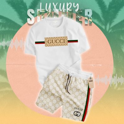 Gucci Combo Unisex T-Shirt & Short Limited Luxury Outfit Mura1158