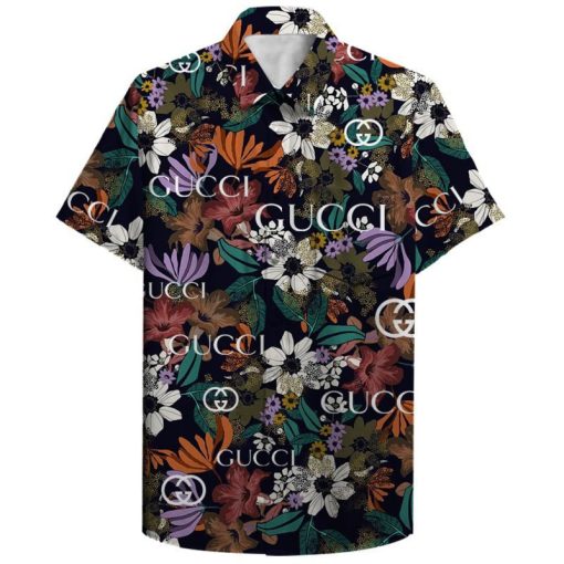 Gucci Luxury Hawaiian Shirt & Short Set LMura1071