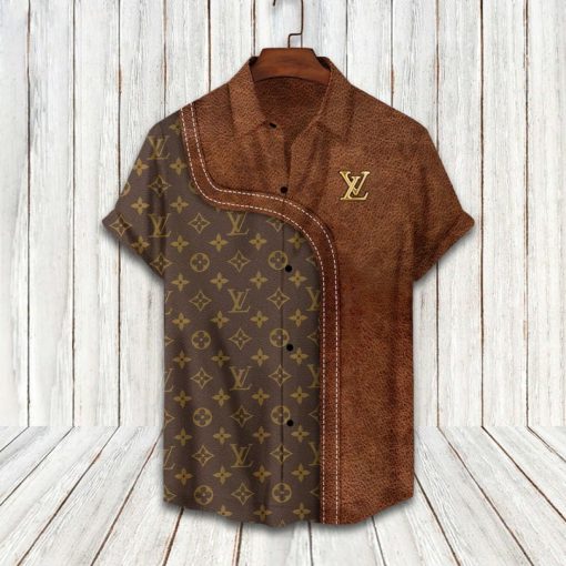 LV Louis Vuitton Luxury Hawaiian Shirt & Short Set Mura1138