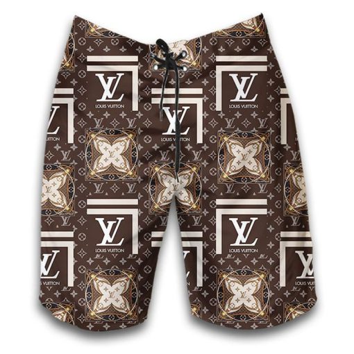 LV Louis Vuitton Luxury Hawaiian Shirt & Short Set Mura1149