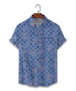 LV Louis Vuitton Luxury Hawaiian Shirt & Short Set Mura1155