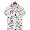 LV Louis Vuitton Luxury Hawaiian Shirt & Short Set Mura1160