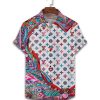 LV Louis Vuitton Luxury Hawaiian Shirt & Short Set Mura1179