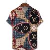 LV Louis Vuitton Luxury Hawaiian Shirt & Short Set Mura1180