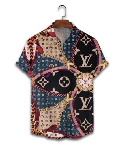 LV Louis Vuitton Luxury Hawaiian Shirt & Short Set Mura1180