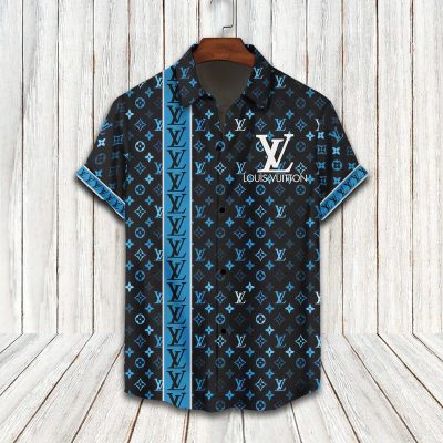 LV Louis Vuitton Luxury Hawaiian Shirt & Short Set LHS1195