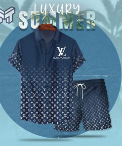 LV Luxury Summer Hawaiian Shorts Set Mura1008