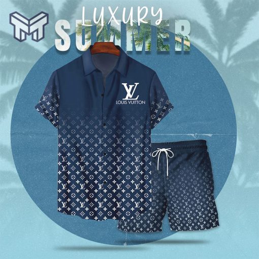 LV Luxury Summer Hawaiian Shorts Set Mura1008