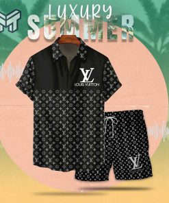 LV Luxury Summer Hawaiian Shorts Set Mura1009