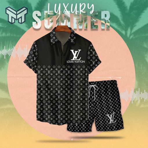 LV Luxury Summer Hawaiian Shorts Set Mura1009