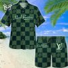 Louis Vuitton Green Luxury Brand Fashion Hawaii Set