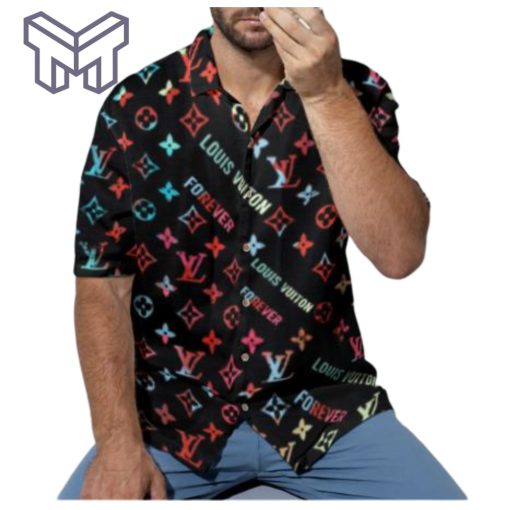 Louis Vuitton Hawaiian Shirt, Hawaiian Shirts For Men, Louis Vuitton button Shirt – dn18869