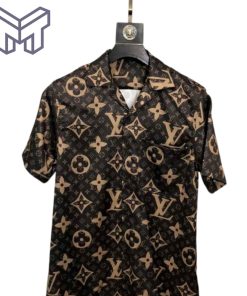 Louis Vuitton Hawaiian Shirt, Hawaiian Shirts For Men, Louis Vuitton button Shirt– pcy-lnt000078