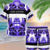 Louis Vuitton Purple Luxury Brand Fashion Hawaii Set