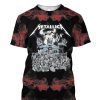 Metallica Rock Band 3D Printed T-Shirt