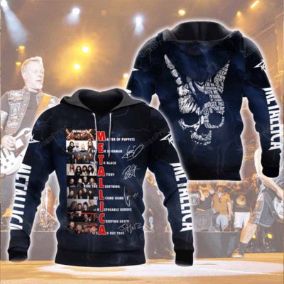 Metallica Skull Hoodie All Over Print Shirt