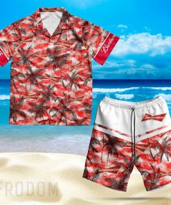 Personalized Tropical Budweiser Beer Hawaiian Shirt And Shorts Set