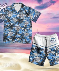 Personalized Tropical Busch Light Hawaiian Shirt And Shorts Set