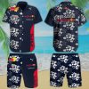 Red Bull Racing Oracle Hawaiian Beach Set Hawaiian Shirt and Short For Summer