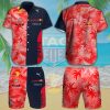 Red Bull Racing Oracle Red Hawaiian Beach Set Hawaiian Shirt and Short For Summer