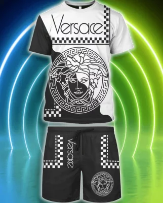 Versace Combo Unisex T-Shirt & Short Limited Luxury Outfit Mura1045