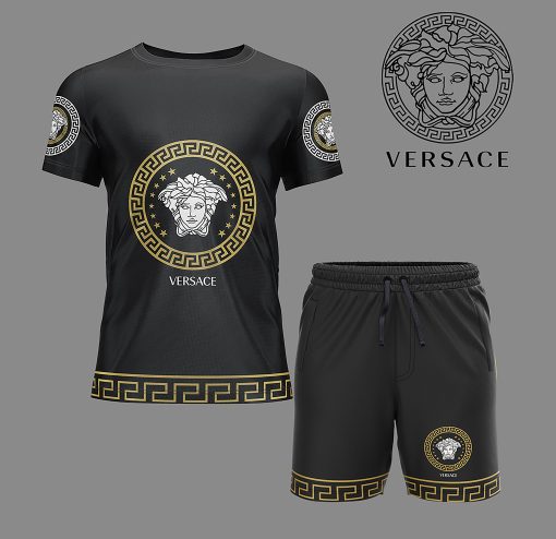Versace Combo Unisex T-Shirt & Short Limited Luxury Outfit Mura1113