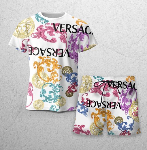 Versace Combo Unisex T-Shirt & Short Limited Luxury Outfit Mura1116