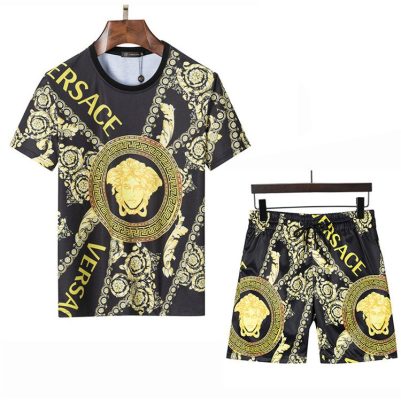 Versace Combo Unisex T-Shirt & Short Limited Luxury Outfit Mura1121
