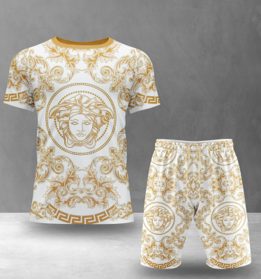 Versace Combo Unisex T-Shirt & Short Limited Luxury Outfit Mura1124