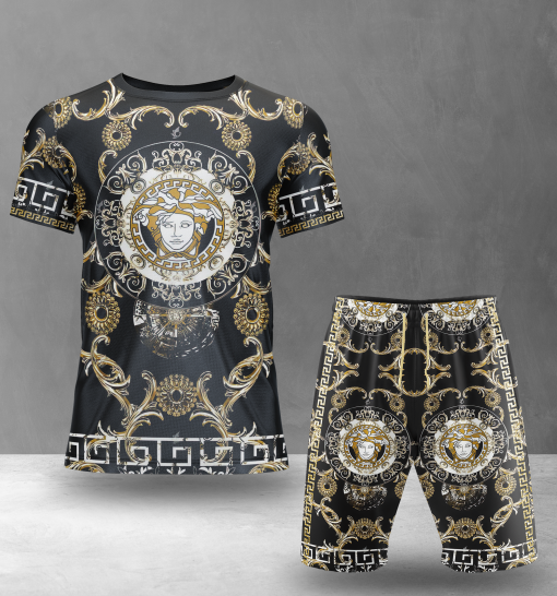 Versace Combo Unisex T-Shirt & Short Limited Luxury Outfit Mura1129