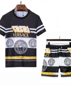 Versace Combo Unisex T-Shirt & Short Limited Luxury Outfit Mura1141