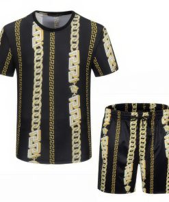 Versace Combo Unisex T-Shirt & Short Limited Luxury Outfit Mura1142