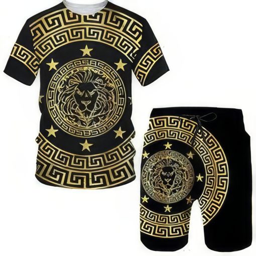 Versace Combo Unisex T-Shirt And Short Limited Luxury Outfit Mura1143