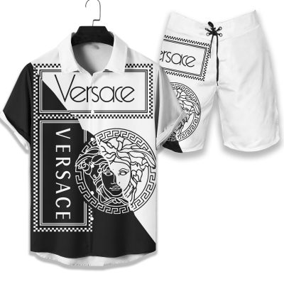 Versace Luxury Hawaiian Shirt & Short Set Mura1205