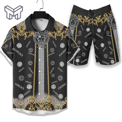 Versace Luxury Hawaiian Shirt & Short Set Mura1207